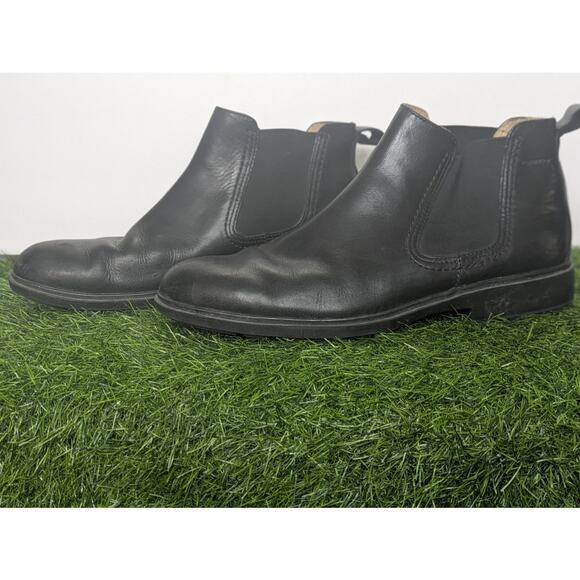 Sebago Drake Dry Sides Chelsea Boots Men’s 10.5 Black Leather Waterproof Work main image 9
